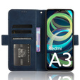 Pattintható tok a Xiaomi Redmi A3, Card Slot, sötétkék