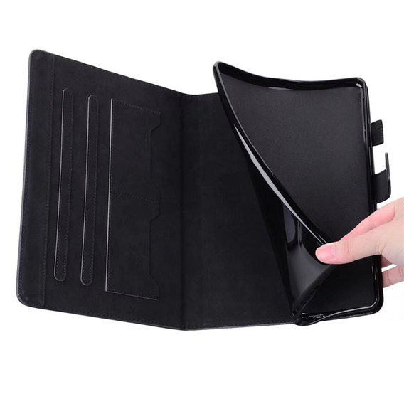 Tok iPad 10.2" 2021/2020/2019 (9/8/7 gen.), pánttal, animal, fekete