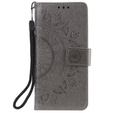 Pattintható tok a Oppo Reno6 5G, Mandala, szürke
