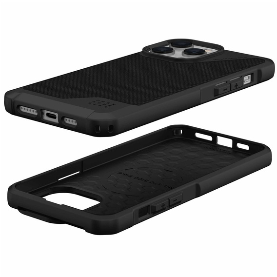 Urban Armor Gear Telefontok a iPhone 14 Pro Max, Metropolis LT MagSafe Fibr Armr, fekete