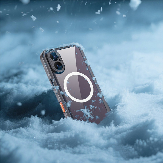 Tok iPhone 17 készülékhez, vízálló IP68, SHELLBOX MagSafe, fekete