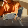 Tok Samsung Galaxy S25 Ultra, Kickstand Matt Case, MagSafe, szürke