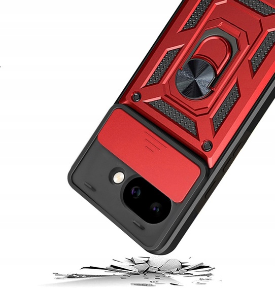 Telefontok a Google Pixel 9A, CamShield Slide, piros