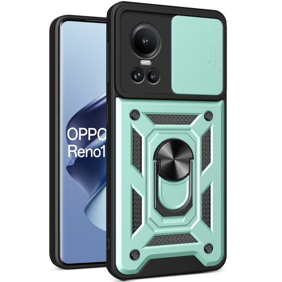 Telefontok a Oppo Reno 10 / 10 Pro, CamShield Slide, zöld