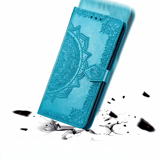 Pattintható tok a Realme C61, Mandala, kék