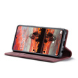 CASEME tok Samsung Galaxy A33 5G, Leather Wallet Case, piros