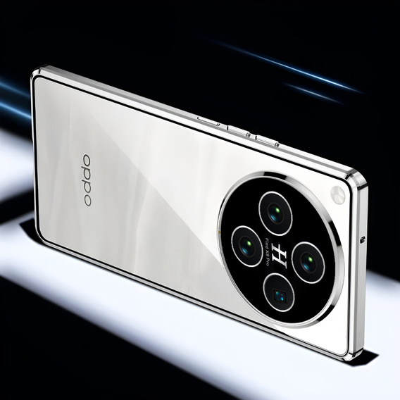 Tok Oppo Find X8 Pro, Magnetic Dual Glass, ezüst