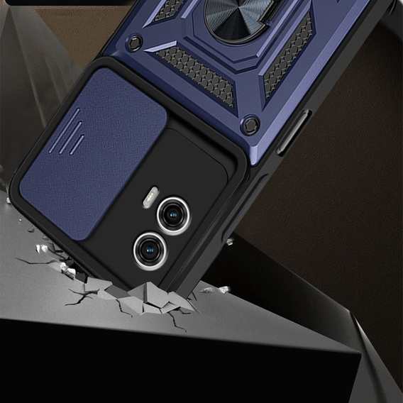 Telefontok a Motorola Moto G53 5G, CamShield Slide, kék