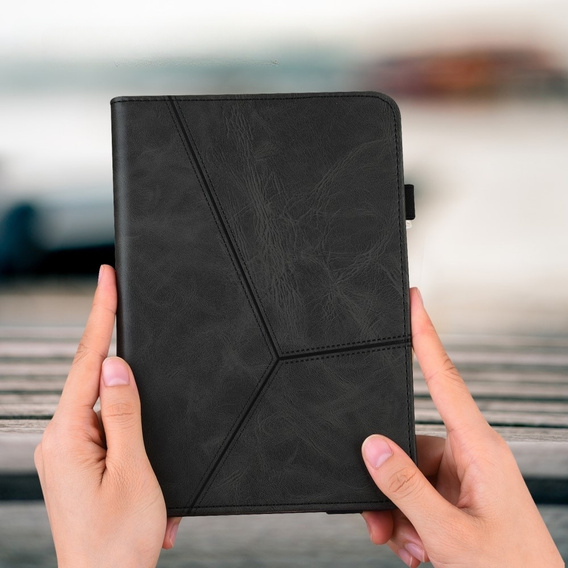 Tok Samsung Galaxy Tab A9, Classic, tolltartóval, fekete