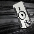 Pattintható tok a iPhone 14, RFID Wallet MagSafe CamShield, fekete