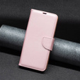Pattintható tok a Samsung Galaxy A54 5G, Wallet Litchi Magnet, rózsaszín rose gold