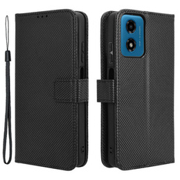 Pattintható tok a Motorola Moto G24 / G24 Power / G04, Wallet Smart Magnet, fekete