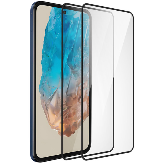 2x edzett üveg ERBORD 3D a Samsung Galaxy M35 teljes képernyő