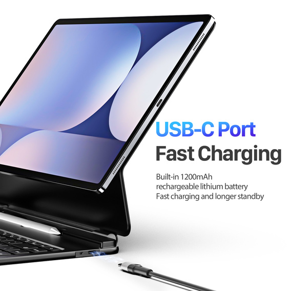 Dux Ducis Bluetooth billentyűzet tok Samsung Galaxy Tab S11 Ultra készülékhez, fekete