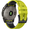 Szilikon pánt Garmin Fenix 7 / Forerunner 965 / 955 / 945 / 935, sárga / fekete
