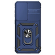 Páncélozott tok állvánnyal és lencsefedéllel Samsung Galaxy S26 Plus készülékhez, kék