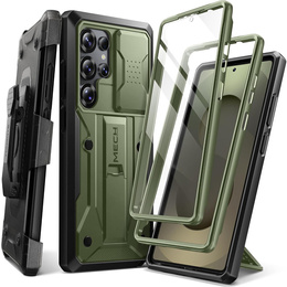 Robusztus tok Samsung Galaxy S25 Ultra készülékhez – Tongate MECH sorozatú klip, fekete