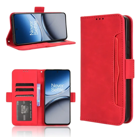 Pattintható tok a OnePlus Nord 4, Card Slot, piros