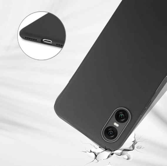 Vékony tok a Sony Xperia 10 VI, Slim, fekete