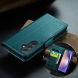 CASEME flip tok Samsung Galaxy A54 5G, Litchi Wallet, zöld