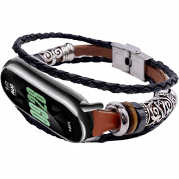 Bőrszíj a Xiaomi Smart Band 10 / 9 / 8-hez, Barna