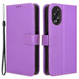 Pattintható tok a Oppo A38 4G / Oppo A18 4G, Wallet Smart Magnet, lila