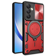 Páncélozott tok Samsung Galaxy A54 5G, CamShield Slide, piros