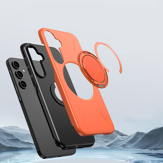 MagSafe tok állvánnyal Samsung Galaxy A57 5G készülékhez, narancssárga