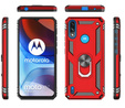 Páncélozott telefontok a Motorola Moto E7 Power / E7i Power, Nox Case Ring, piros
