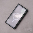 Magnetic Dual Glass MagSafe tok Samsung Galaxy S23 Ultra, zöld