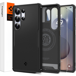 Spigen tok Samsung Galaxy S25 Ultra készülékhez, Core Armor MagSafe, fekete + 9H edzett üveg
