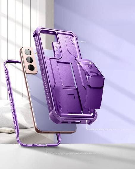 Páncélozott tok a Samsung Galaxy S22, Dexnor Full Body, lila