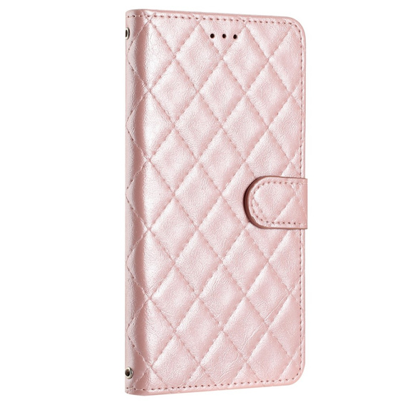 Pattintható tok a Oppo A38 4G / Oppo A18 4G, Wallet, BINFEN COLOR, rózsaszín rose gold