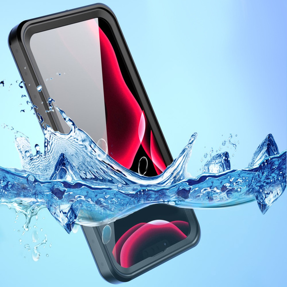 IP68 vízálló tok a iPhone 13 Pro Max, Redpepper Pro, fekete