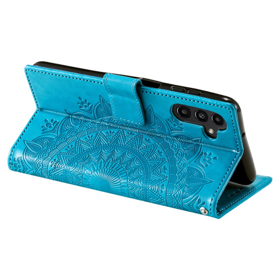 Pattintható tok a Samsung Galaxy A34 5G, Mandala, kék
