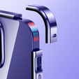 Tok iPhone 14, Magnetic Dual Glass, lila