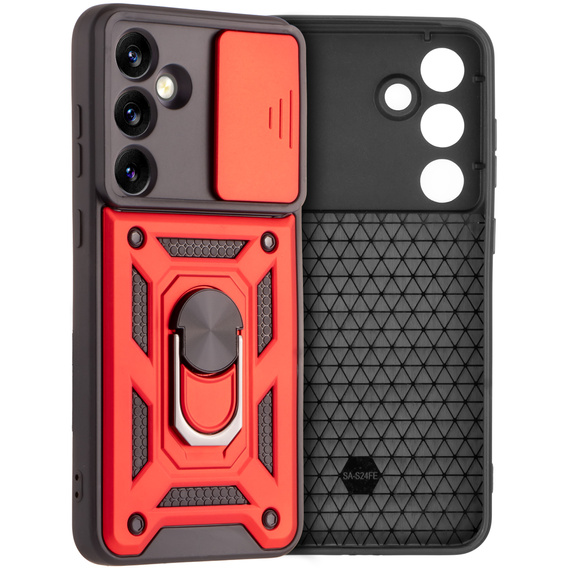 Telefontok a Samsung Galaxy S24 FE, CamShield Slide, piros
