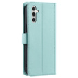 Flap tok Samsung Galaxy S25, Rhombus Crossbody Leather, zöld