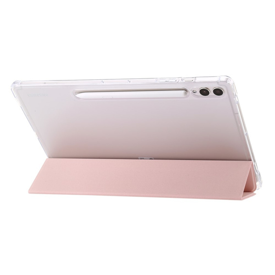 Tok Samsung Galaxy Tab S9 Ultra, Smartcase Hybrid, tolltartó résszel, rózsaszín