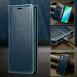 Pattintható tok a Samsung Galaxy A54, ERBORD Waxy Wallet, kék