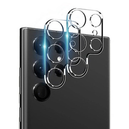 2x ERBORD edzett üveg a kamera számára, hogy Samsung Galaxy S24 Ultra, átlátszó