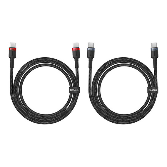 Baseus Cafule USB-C USB-C 100W kábel 1m - 2 darabos készlet