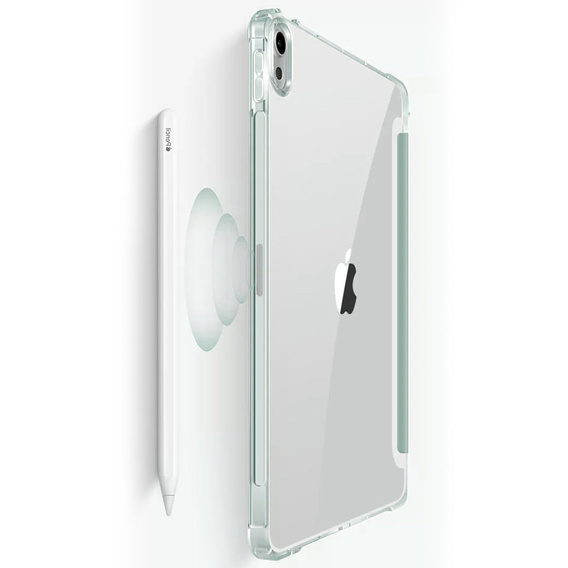 Tok iPad 10.9 2022 10 GEN, Smartcase Hybrid, tolltartó résszel, zöld