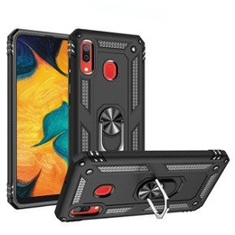 Páncélozott telefontok a Samsung Galaxy A40, Nox Case Ring, fekete