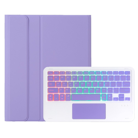 Háttérvilágítású Bluetooth billentyűzettel és érintőpaddal ellátott tok Samsung Galaxy Tab A11+ készülékhez