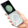 Tok a Samsung Galaxy Z Flip7 FE / Z Flip6, Fusion Hybrid, MagSafe-hoz, átlátszó