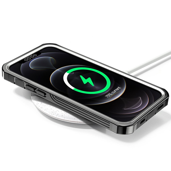 Tok iPhone 13 Pro Max készülékhez, Shockproof, fóliával, kék