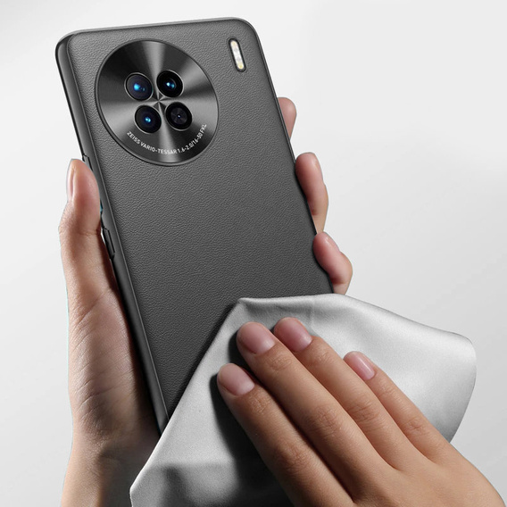 Bőr tok Vivo X90 Pro 5G, leather hybrid, fekete