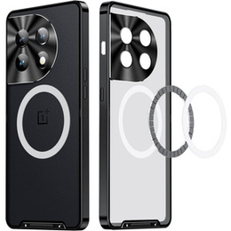 Kameravédő tok OnePlus 11 5G, CamShield MagSafe, átlátszó / fekete