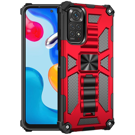Telefontok a Xiaomi Redmi Note 11 / 11S, Armor Kickstand, piros